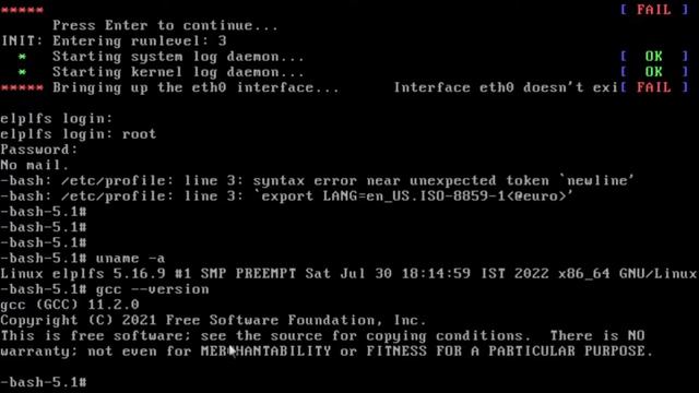 Booting the LFS System successfully !!! : Linux From Scratch 11.1 – Ep 24 смотреть онлайн