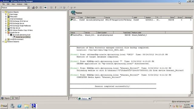HP DP Oracle Configuration in Linux part4 смотреть онлайн