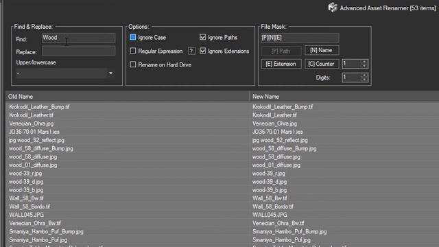 Advanced Asset Renamer - mass rename 3d Files смотреть онлайн