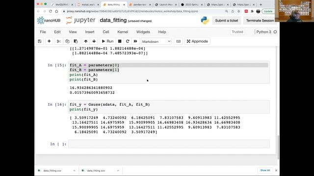 MolSSI Python 5: Data Fitting with SciPy смотреть онлайн