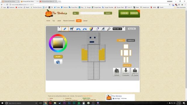 Minecraft Skin Editor Tutorial смотреть онлайн