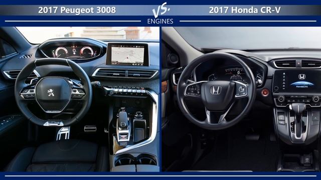 2017 Peugeot 3008 vs. 2017 Honda CR-V (technical comparison) смотреть онлайн