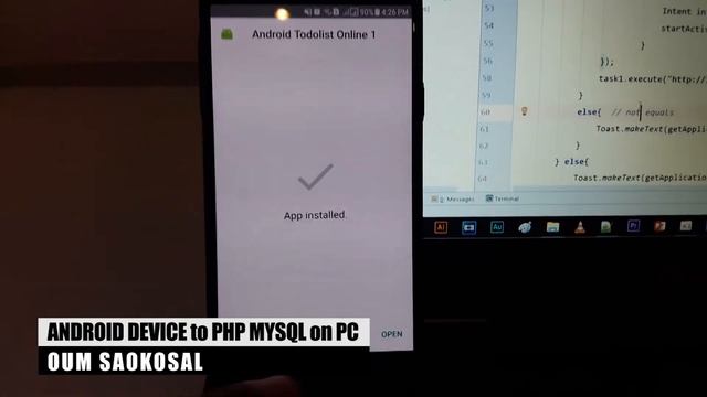 Connect Real Android Device with PHP MySQL WAMP on PC (Android Studio Programming for Beginners) смотреть онлайн