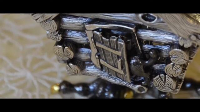 Солонка серебряная "Избушка на курьих ножках" смотреть онлайн