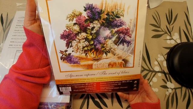 №12 Распаковка двух вышивальных посылок Наборы, схемы и аксессуары для вышивки крестиком смотреть онлайн