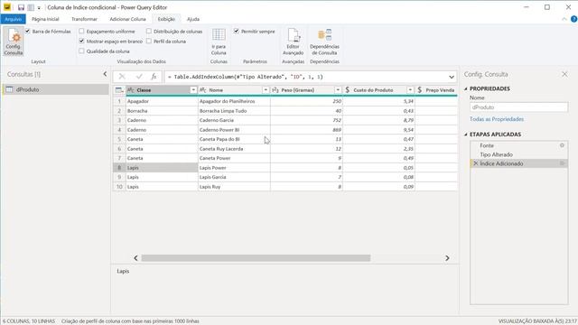 Como criar colunas de índice no Power BI смотреть онлайн