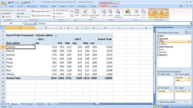 How to group row labels in Excel 2007 PivotTables (Excel 07-104) смотреть онлайн