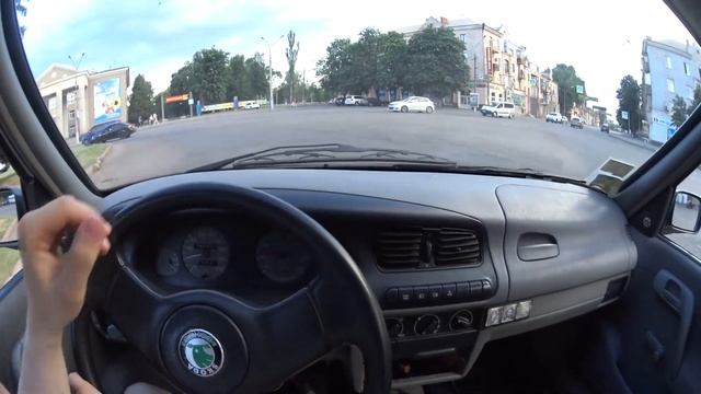 Skoda Felicia POV Driving Вождение от первого лица смотреть онлайн