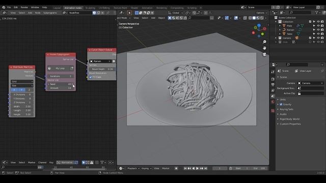 [Demo] Noodle Generator - blender animation nodes смотреть онлайн
