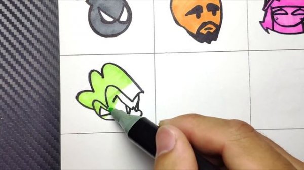 How to draw Icons from Friday Night Funkin #1