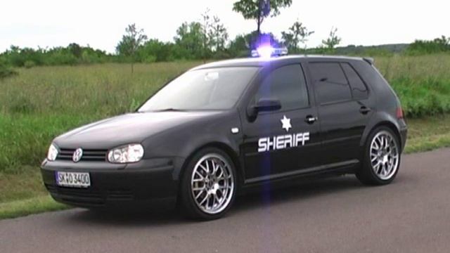 Police Sheriff Volkswagen Golf 4 Federal Signal Highlighter смотреть онлайн