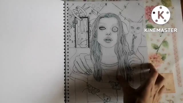 Coloring book flipthrough "My Secret Home" by ColoringByKitty - обзор раскраски смотреть онлайн