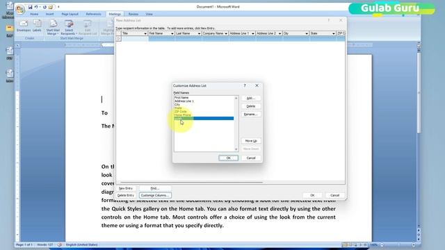 MS Word Part 6 | Microsoft Word Tutorial (हिंदी) | MS-Word Mailings Tab A to Z Information Hindi смотреть онлайн