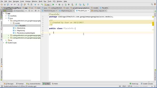 Retrieving the Google Place Object - [Android Google Maps Course] смотреть онлайн