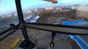 Как крановщик поднимается на башенный кран. Работа на кране.