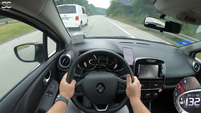 Renault Clio IV (2018) - Autobahn Top Speed / Acceleration / Test Drive POV смотреть онлайн
