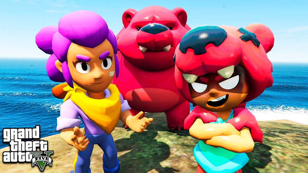 ШЕЛЛИ ПРОТИВ НИТЫ БИТВА БРАВЛЕРОВ В ГТА 5 МОДЫ БРАВЛ СТАРС ОБЗОР МОДА В GTA 5 ИГРЫ ВИДЕО MODS