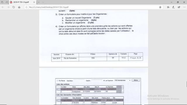 Examen De Fin De Formation 2019 Pratique TDI partie 1 смотреть онлайн