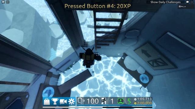 Roblox: Flood Escape 2 - Snowy Stronghold [Solo] (Low Crazy) смотреть онлайн