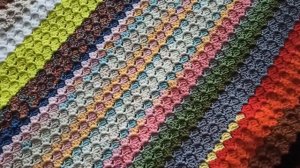 VLOG:готов плед крючком/плед спицами из остатков пряжи