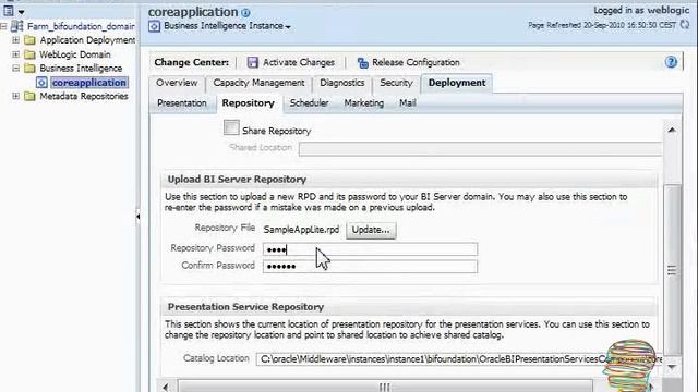 Instructions - Replace repository file in OBIEE 11G смотреть онлайн