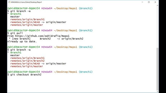 Part 2 Git Branching using bash shell смотреть онлайн