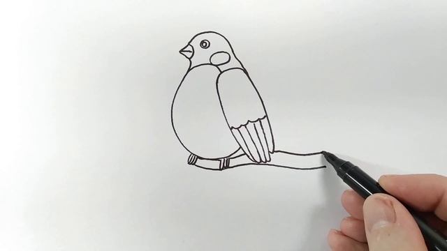 Как нарисовать СНЕГИРЯ смотреть онлайн