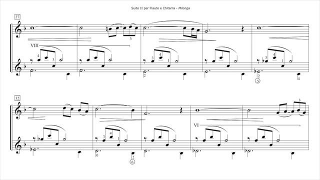 Roberto Di Marino - Suite II for Flute and Guitar - 2nd mov - Milonga смотреть онлайн