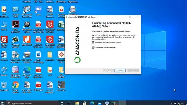 Python Anaconda 3.8 installation tutorial for 64-bit Windows OS смотреть онлайн