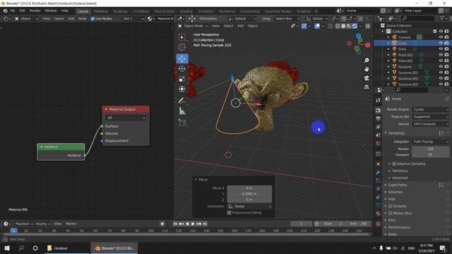 Blender 2.93 | Holdout node | Basics смотреть онлайн