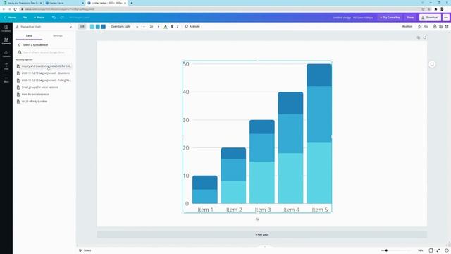 Use Google Sheets Data in Canva смотреть онлайн