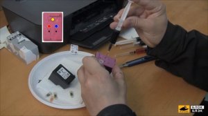 Заправка оригинальных картриджей 122 на HP DeskJet - видеоинструкция