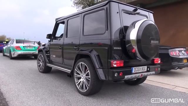 Компания BRABUS G 800 V12 Widestar Designo - Звук ускорения!