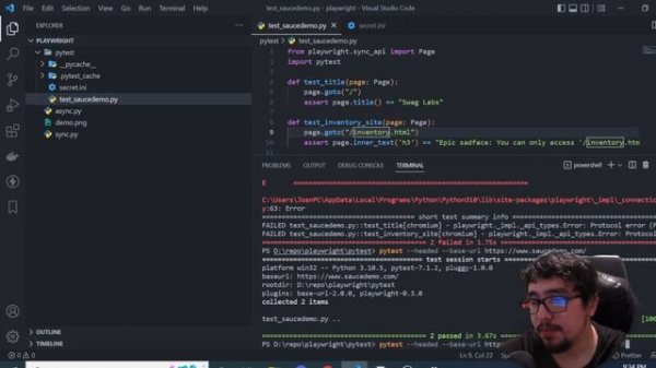 Automated Testing in Python with PLAYWRIGHT + PYTEST