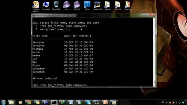 Hướng Dẫn Lập Trình ORACLE SQL bài 26 Câu lệnh Join with Using and On смотреть онлайн