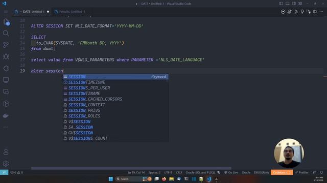 ORACLE DATABASE TUTORIAL #47 TYPE DATA DATE смотреть онлайн