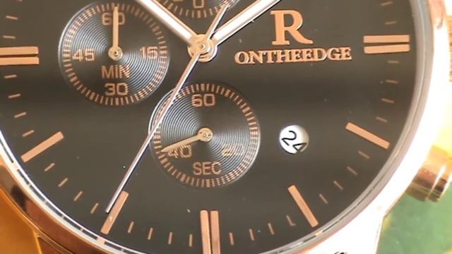 Часы в Оренбурге. Мужские Часы Ontheedge Бизнес. Черный.Золото. смотреть онлайн