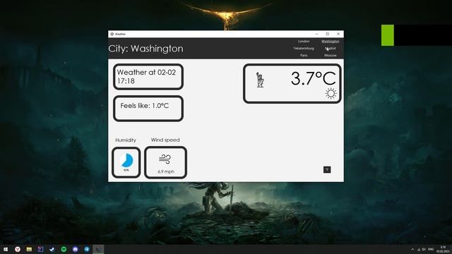 Weather program on Java with JavaFX смотреть онлайн