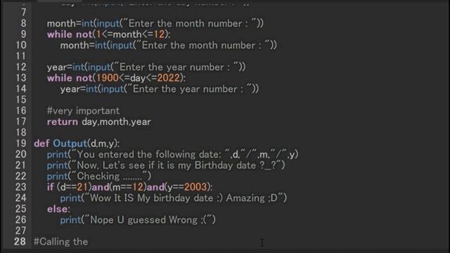 Simple Python Game For Begginers (Birthday Special) смотреть онлайн