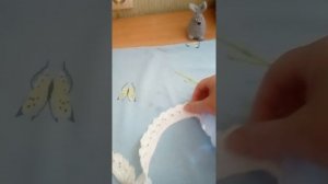Как отпарить кружево ,вязаное крючком.