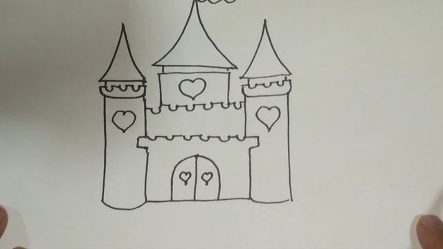 How to draw a CASTLE?/Как нарисовать ЗАМОК? смотреть онлайн