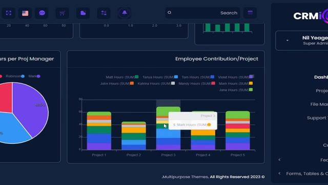 CRMi Admin - Bootstrap Dashboard With Software Admin Template смотреть онлайн