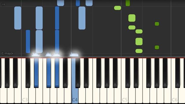How to play Les Champs Elysees by Joe Dassin on Piano (Tutorial) смотреть онлайн