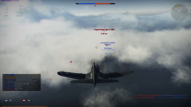 War Thunder - 20mm Blues (Vought F4U-1C Corsair) смотреть онлайн