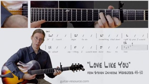 Learn to play "Love Like You" (from Steven Universe) on guitar | measures 43-50