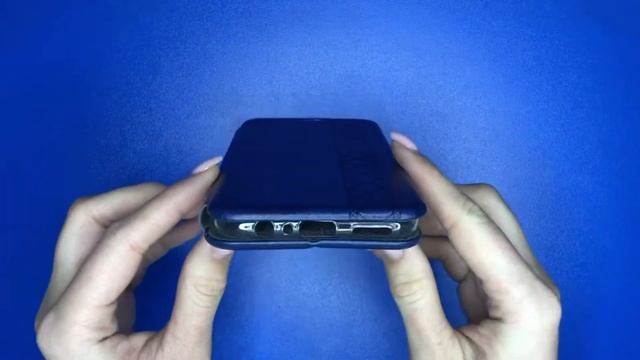 Чехол книжка Honor 9A синий смотреть онлайн