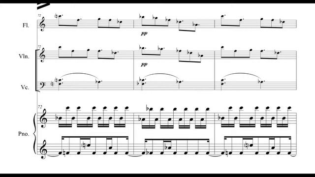 Haden Plouffe - Quartet for Flute, Violin, Cello and Piano [Score-Video] смотреть онлайн