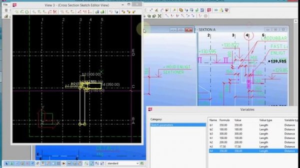 Tekla modeling tutorial - Bridge support, part 2/6