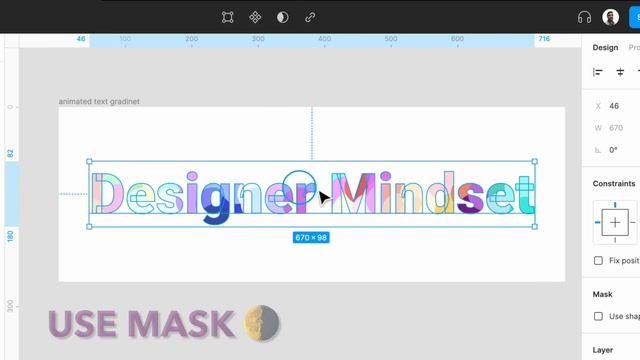 ? Animated text gradient | Figma mask animation | Speed Design смотреть онлайн