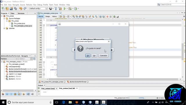 Mandar Mensajes o Avisos en JAVA/Recuadros de dialogo con Muchas Opciones/Manipualcion JOptionPane смотреть онлайн